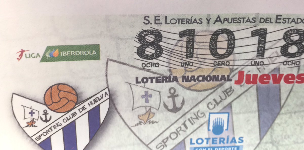 Jorge_Sanz_Pika's tweet photo. Ir a cobrar lo poco que me dejo la loteria de navidad y ver este decimo y pensar, mi Sporting me va a dar suerte! @sportinghuelva https://t.co/fY3mSE03Ou
