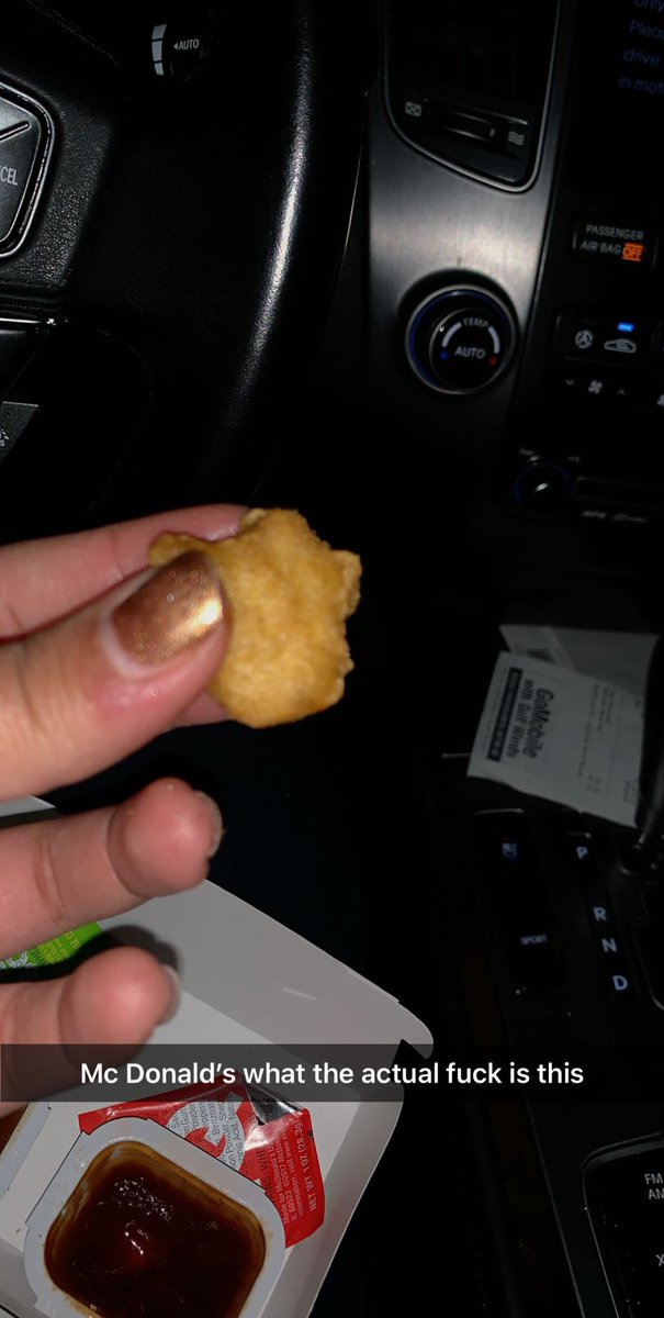 Shequus's tweet photo. @McDonalds I just wanted to know what the actual hell this is and why it was my 10th nugget https://t.co/dmxC1j30b6