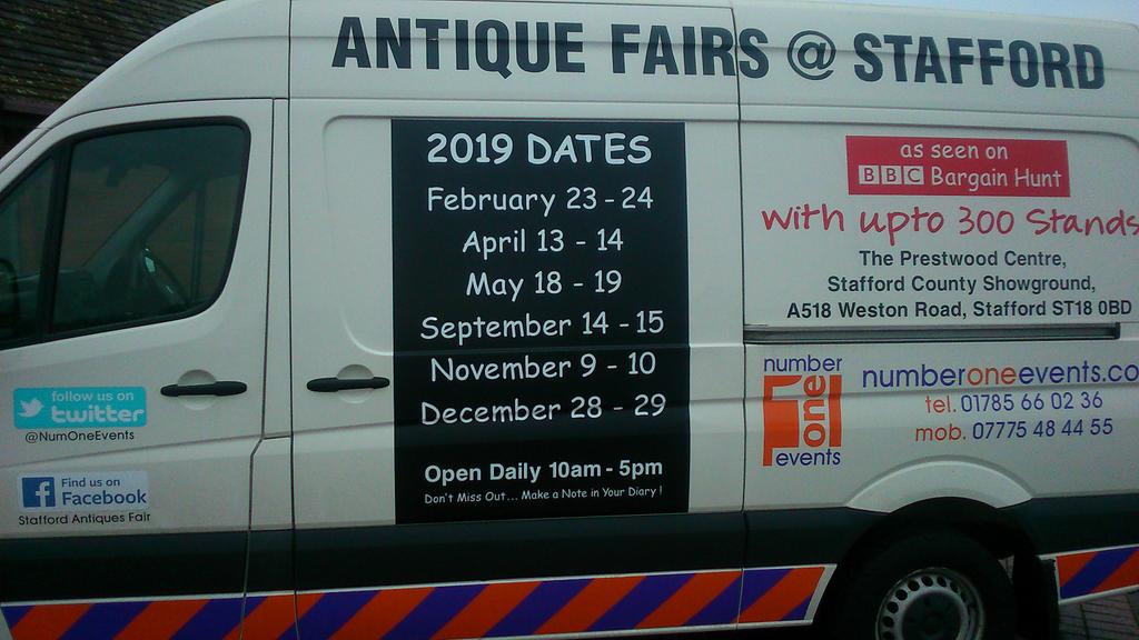 We are open today and tomorrow from 10am-5pm. Plenty of stands in 3 heated halls. Free parking and dog friendly.