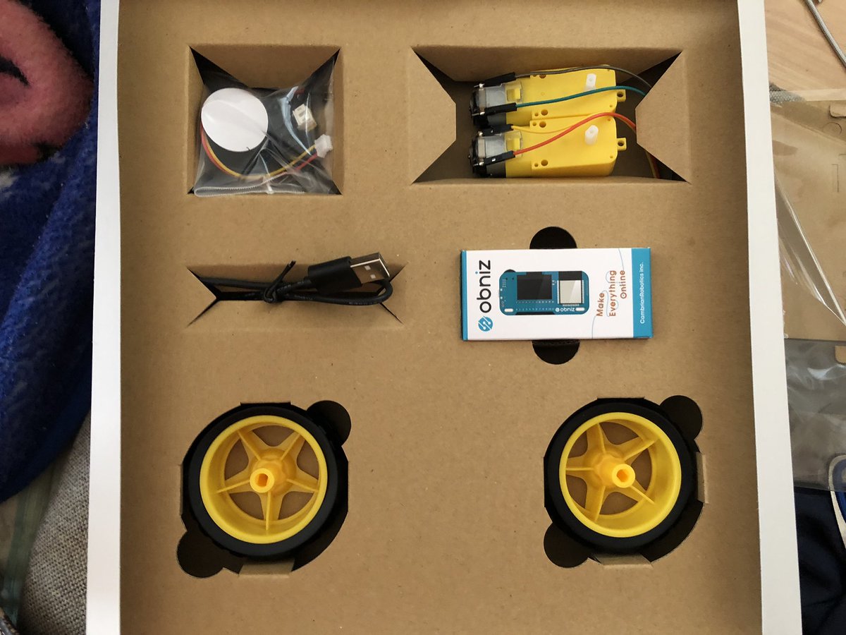 cOJSfHc4yqHmCfk's tweet photo. 頼んでたのが届いた
#obniz
#AI
#ROBOTE
#冬休みの工作
ワクワク😊 https://t.co/NthnzElKWy