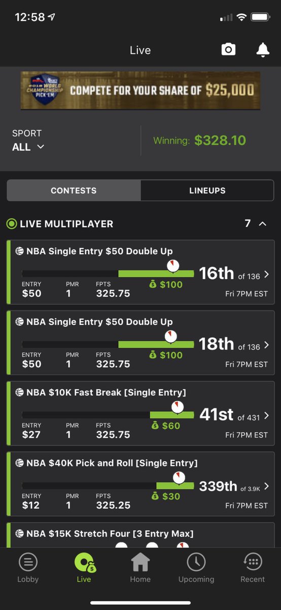 KenstarrSC's tweet photo. Another win with @LocksDFS love the content, @TaylorStuber alwayd great insight in ur videos. Been lovin the new format thanks guys #locksmob π΅π€ https://t.co/oY8BP5e0iR