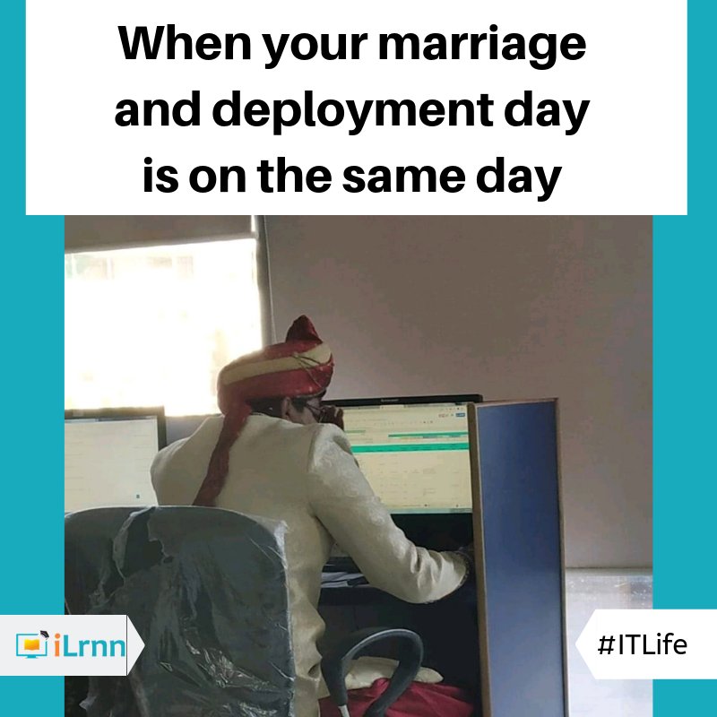 IT people can feel this! Tag and share with your IT Friends.

#ITlife #Meme #Funpost #SaturdayFun #IT