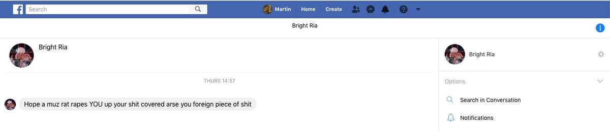 martyhol's tweet photo. Hi @BritGymnastics, I'd like to know if this apparently insane woman is actually connected to your organisation, and whether you could shed any light on why she's sending me messages like this on Facebook. Thanks. #RiaBright https://t.co/TBooG9QcZ5