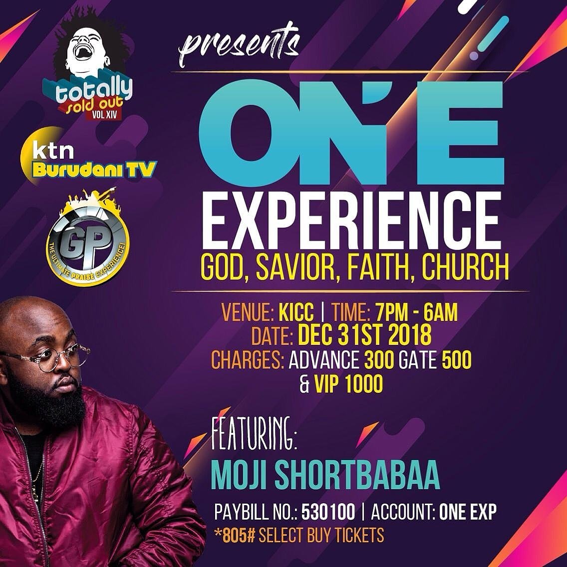 The one and only <a href="/mojishortbabaa/">mojishortbabaa</a> will be performing at #OneExperience on the 31st of December 2018 pale KICC.

Get your tickets now for only ksh.300.

#OneExperience <a href="/kubambaradio/">Kubamba Radio</a>