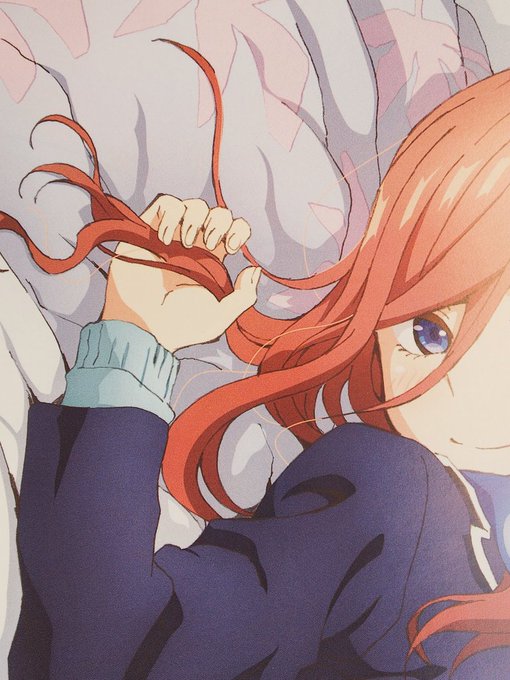 MAX ZさんがTwitterに投稿した中野三玖(五等分の花嫁)のイラスト。