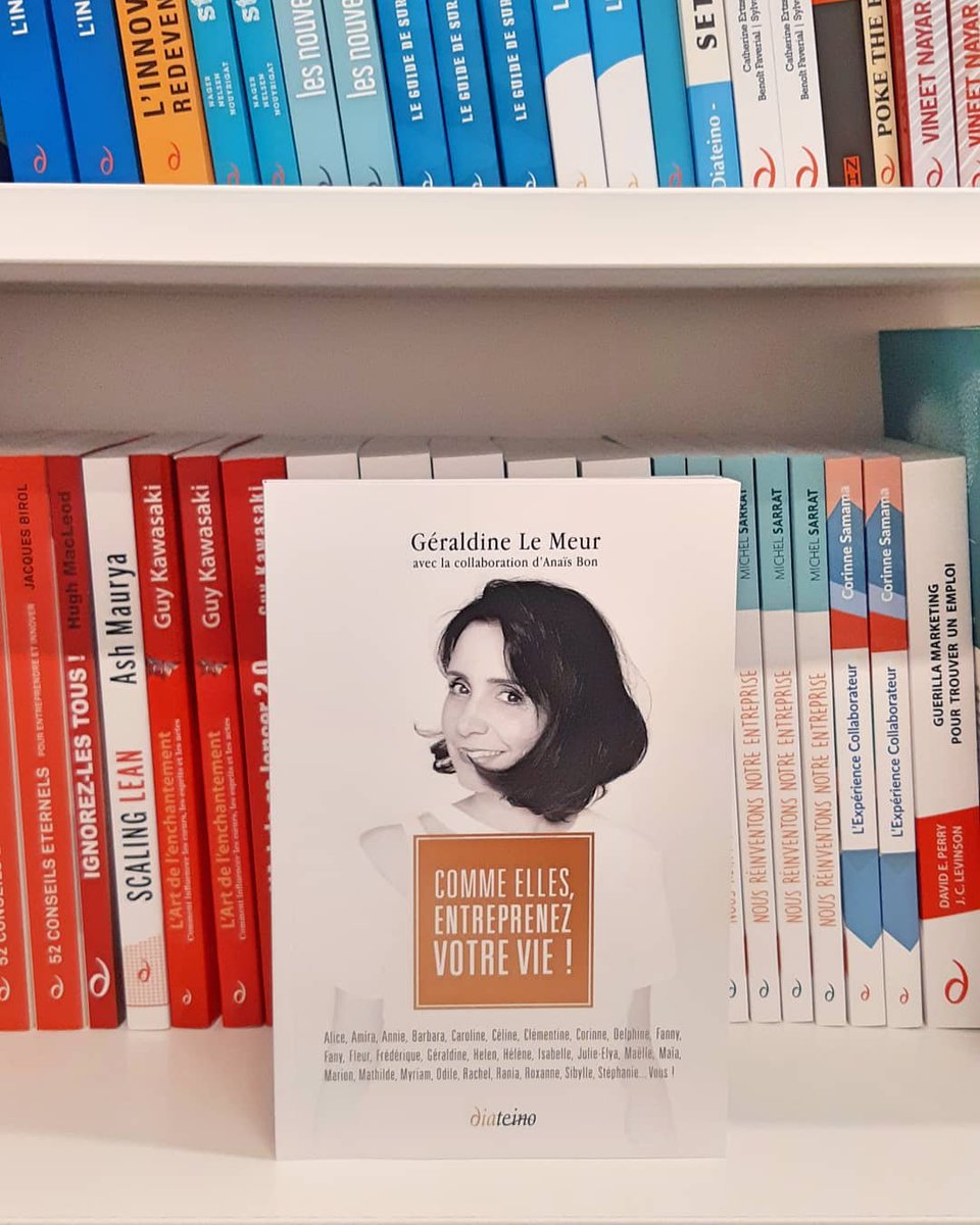 Diateino's tweet photo. A l'occasion des fêtes de fin d'année, nous vous proposons de gagner 3 exemplaires de l'un de nos ouvrages. 
RT + Follow pour remporter le livre de @geraldine : "Comme elles, entreprenez votre vie !"
Tirage au sort le 02/01 !
#Concours #SamediLecture #Diateino #Entrepreneuses https://t.co/79AhD2mSRE