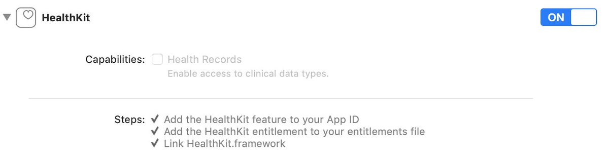 michelegravina's tweet image. #xcode10 set the #healthKit ON! #iosDev