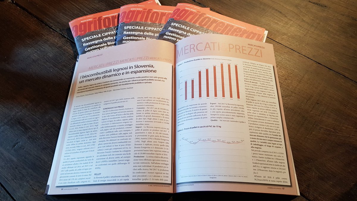 DiegoRossi77's tweet image. Thank you Nike Krajnc and Slovenian Forestry Institute for the very interesting article for #Agriforenergy on the solid #biofuels market in Slovenia and #Biomasudplus #H2020 project