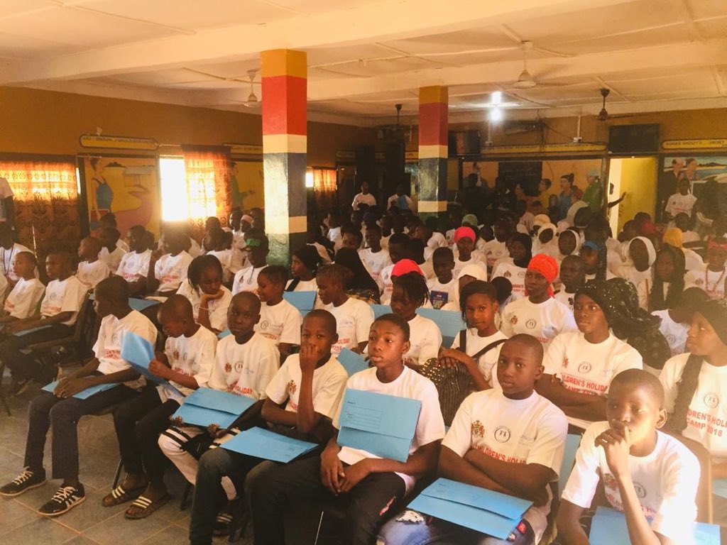 YPMGambia's tweet photo. Opening ceremony of the children Holiday Camp at Mansakonko : Every Child in School and Performing @UNICEFGambia  @SharonWardleFCO https://t.co/NgejhliNaw