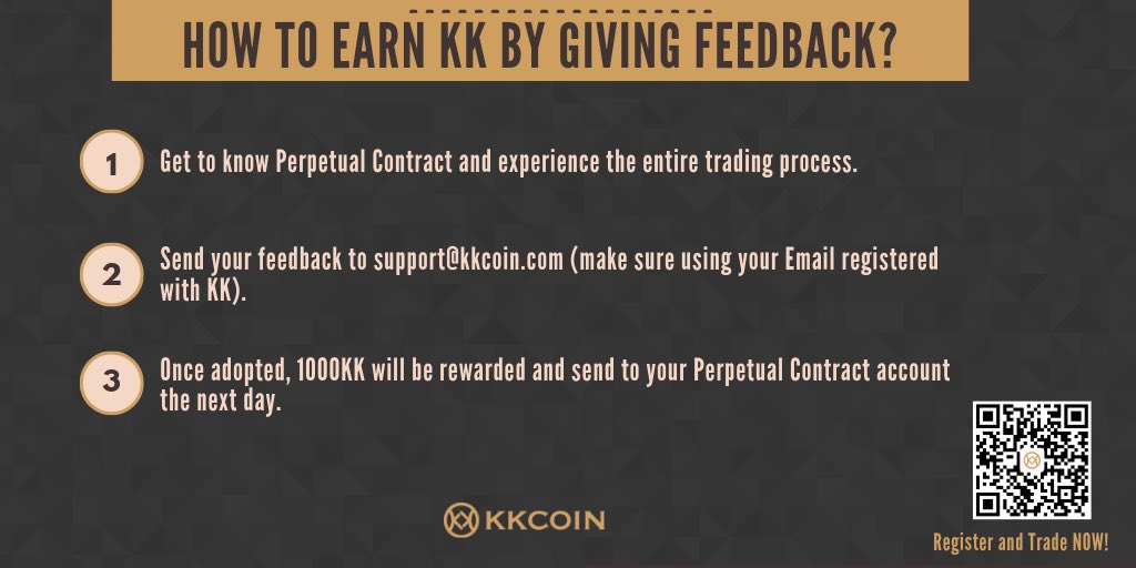 KKcoinEX's tweet photo. #LearnwithKK
As a world-class #crypto exchange, KKcoin encourages our users to give us feedback to enhance user experience. Once adopted, We will makes timely adjustments accordingly and1000KK will be rewarded.🎁🎁 https://t.co/khjmRdeQ4U