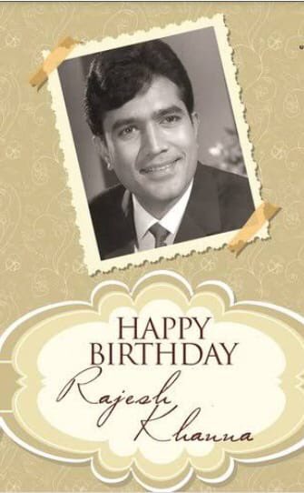 Happy Birthday Rajesh Khanna! The first superstar of Indian Cinema! 