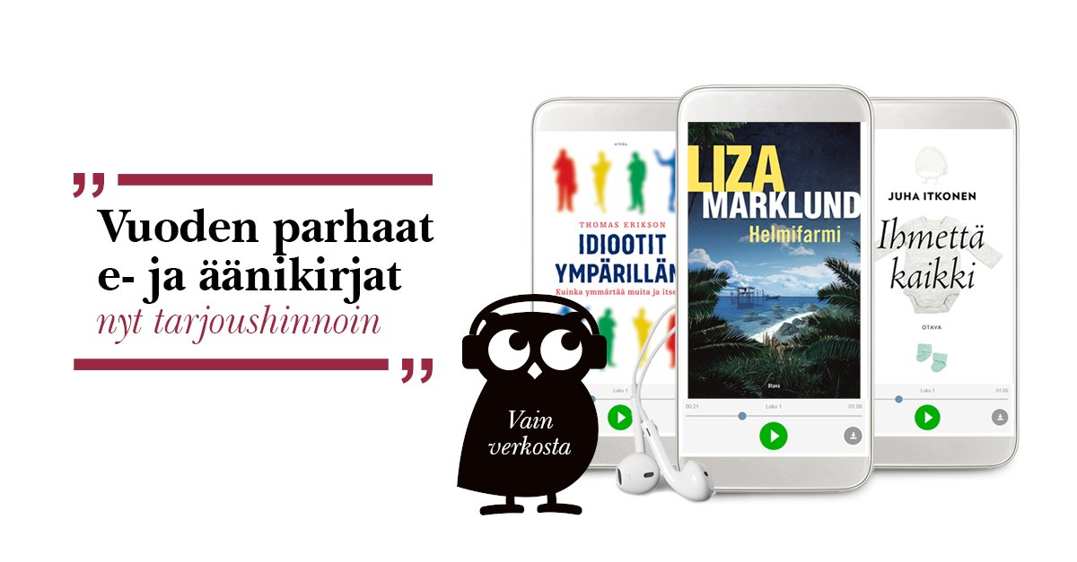 Vuoden parhaat e- ja äänikirjat odottavat sinua Suomalaisen verkkokaupassa – tarjoushintaisina tottakai: bit.ly/vuoden-parhaat…