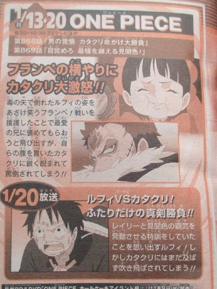 拳ロー Manga Anime Games News Japan Only ワンピース 868 869 ワンピース Onepiece