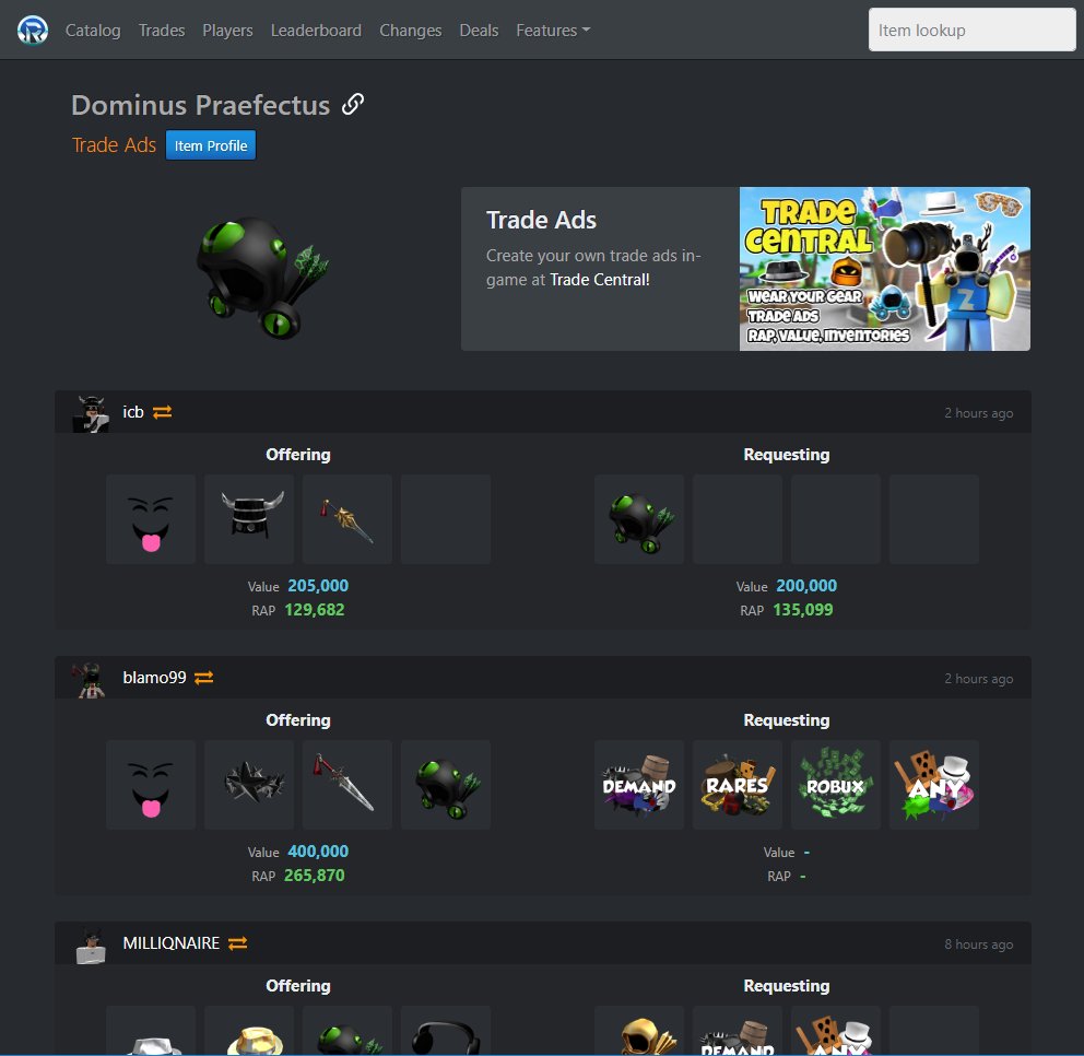 Rolimon S Roblox Trading Fansite Jockeyunderwars Com - rolimon s roblox trading fansite
