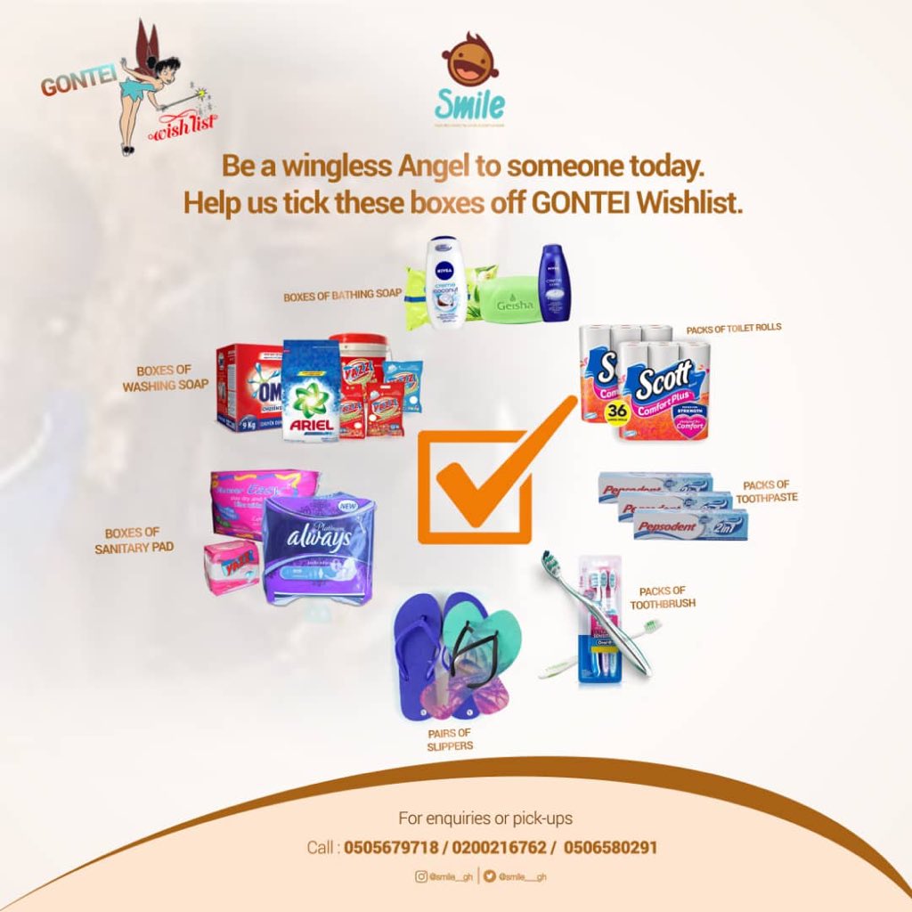smile___gh's tweet image. Little by little we all can join in to tick  these boxes off the GONTEI wishlist 🙏🏽🙏🏽.
Kindly Dm or call us on 0506679718 if you won’t want to donate any of these items .
God bless you even as you do so .
#PROJECTGOGO