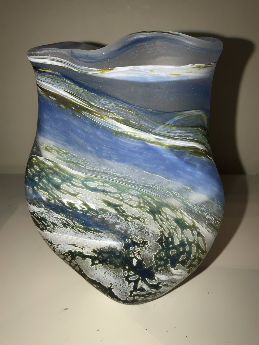 #st.Ives based #glassartist #lesleyAnnClarke has delivered us a beautiful new collection of this stunning #seaglass range. moymackaygallery.com