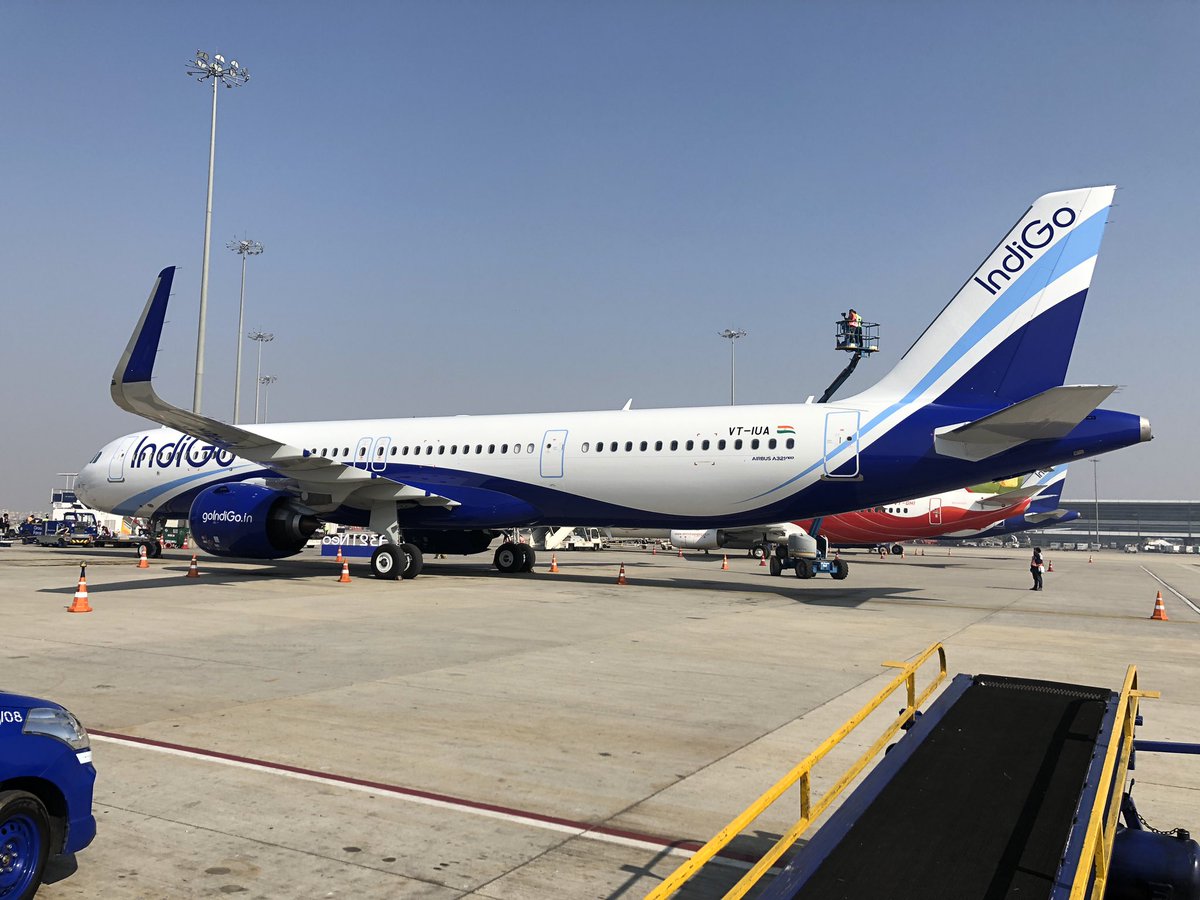 UtkarshThakkar's tweet photo. Hello twitterati's, checkout @IndiGo6E #Airbus A321NX VT-IUA #321IndiGo #SmilestoneA321 #BigBeginnings https://t.co/BZBr4hPn8q