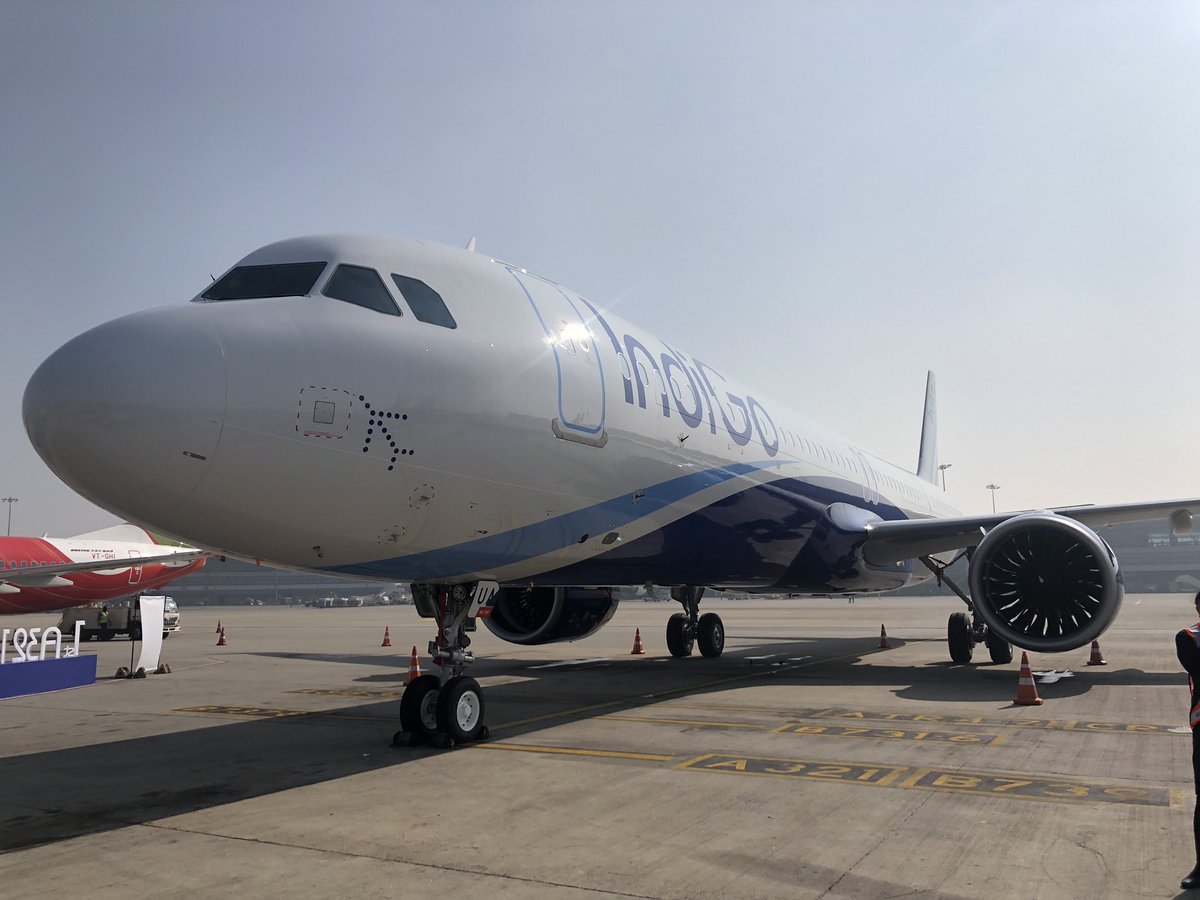 UtkarshThakkar's tweet photo. Hello twitterati's, checkout @IndiGo6E #Airbus A321NX VT-IUA #321IndiGo #SmilestoneA321 #BigBeginnings https://t.co/BZBr4hPn8q