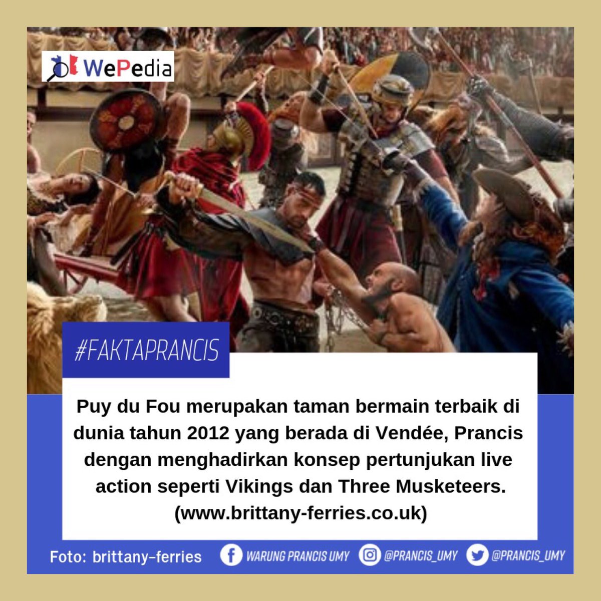 Cou cou! Comment ça va? Lagi pada sibuk ngapain nih? Ujian ? Atau udah pada libur? Hari ini kita kasih fakta Prancis lainnya untuk teman-teman sekalian, semoga bermanfaat! #wp #wpumy