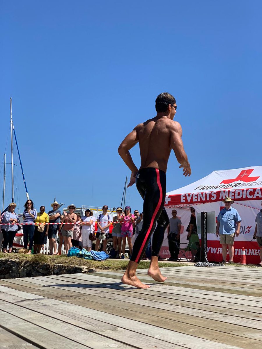 Well done to <a href="/HenreLouw/">Henré Louw</a> winner of the Knysna SPLASH Lagoon Mile Swim!