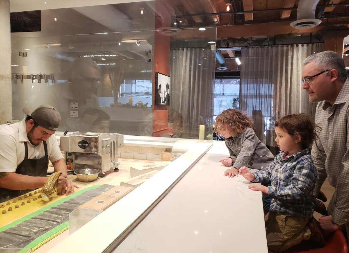 A “little” pasta education before dinner...

Fresh made for all today and every day. Join us for New Year’s Eve, now booking at bit.ly/CMOrsvp.