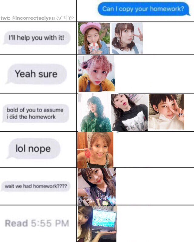 Can I Copy Your Homework Chart