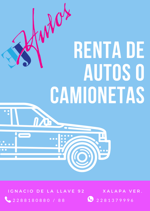 ejyautos's tweet photo. #FelizSábado recuerda que @ejyautos encuentras #rentadeautos #rentadecamionetas #conchofer #sinchofer #xalapa #cddemxc #puebla #veracruz  #menorprecio #compáranosyverás  #quéesperas #familia #amig@s https://t.co/HP9fPsVnJk