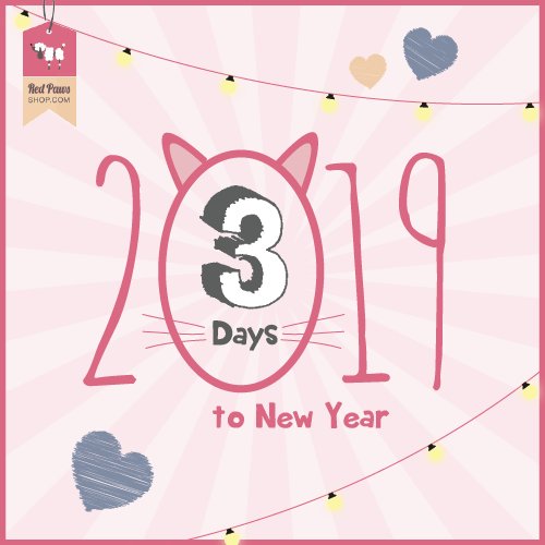 Its getting closer, T minus 3 days!
.
#redpawsdelhi #newyear2019 #newyearcountdown