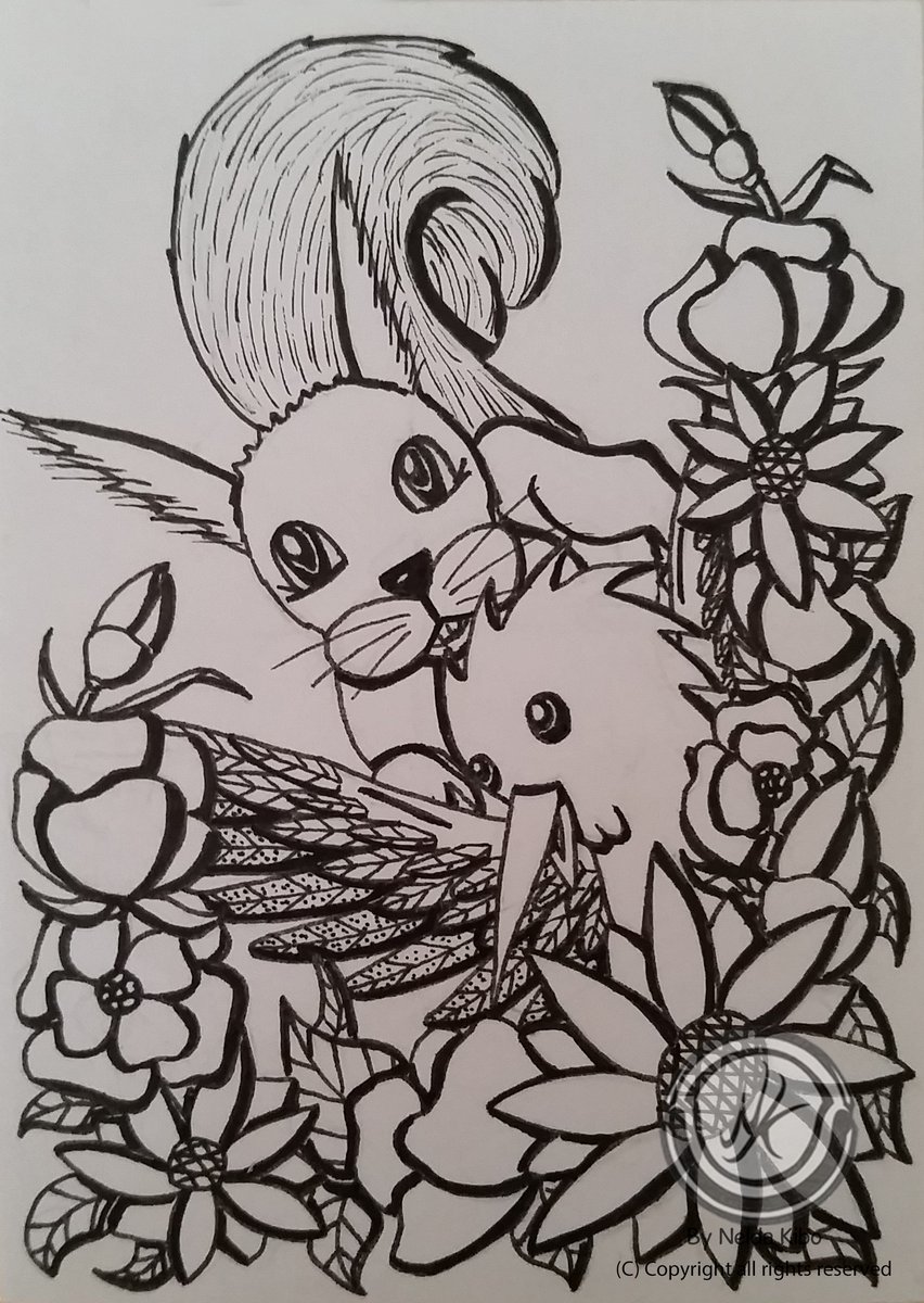 Nelda_Kibo's tweet photo. Inktober Bilder hochladen geht weiter mit Bild 8 drauf zu sehen sind Chico und Skippy aus meiner Kindergeschichte Chicos ungewollte Reise. Die ich bereits gedruckt habe und schon in meinen Regal steht...😊 https://t.co/VQyE4PWVl9
