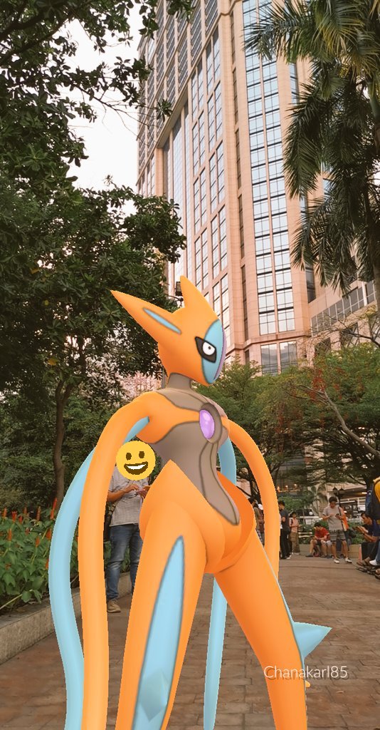 Chanakarl's tweet photo. #deoxys #attackform #PokemonGO #ポケモンGO #ポケモン ขอละน้าาา ร่างโจมตี https://t.co/up5ydZa5v8