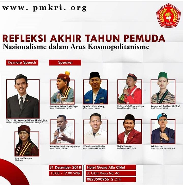 pphikmahbudhi's tweet photo. Mari datang dan sukseskan acara Refleksi Akhir Tahun Pemuda "Nasionalisme dalam Arus Kosmopolitanisme" 
#pmkri #pbhmi #dppgmni  #pbhmi #ppgmki #ppkmhdi #dppimm #pphikmahbudhi #pemuda #mahasiswa #kepemudaan #refleksi https://t.co/w54qLMaLWN