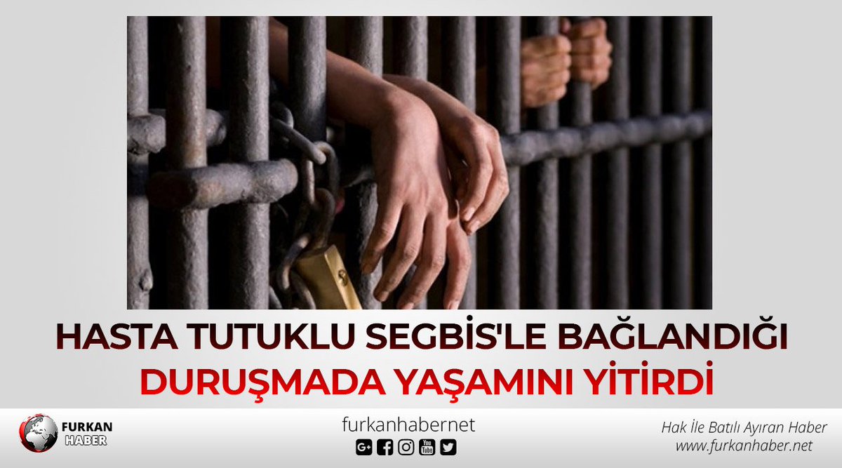 furkanhabernet's tweet photo. 70 yaşındaki hasta tutuklu SEGBİS'le bağlandığı duruşmada yaşamını yitirdi
https://t.co/YuZsDbiIgm https://t.co/GeGNBc5zY0