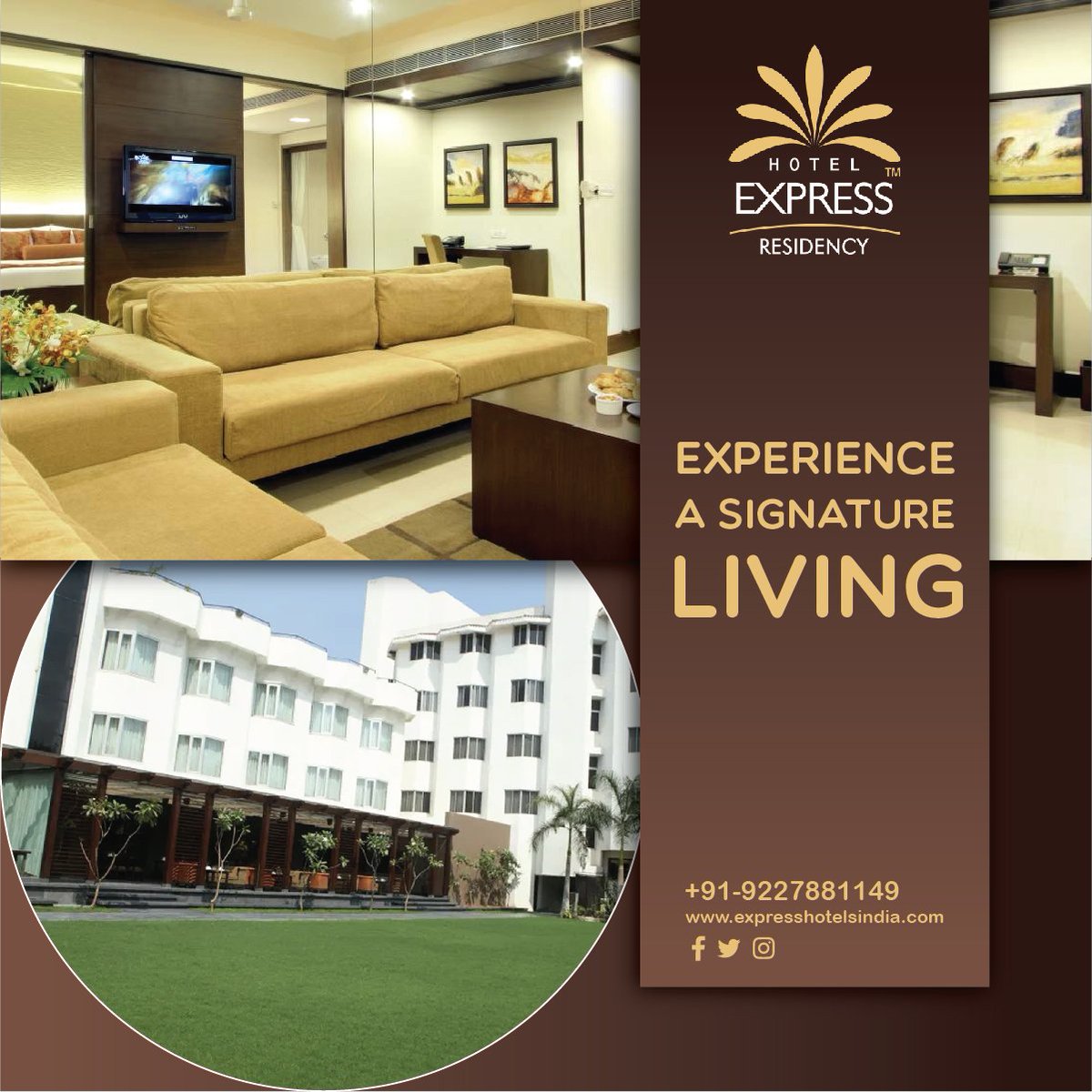 It is more about experiencing a signature living and quality life. Do visit us today!
.
#luxurylifestyle #4starhotel #luxuryblog #star #fourstar #hotels #life #bucketlist #view #workoutwednesday #expressresidency #sanskarinagri #vadodara