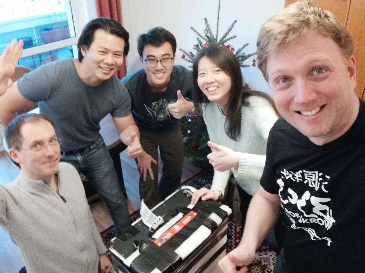 mariobehling's tweet photo. Meet @fossasia @opntec community and developers of @susiai_ our #OpenHardware @pslabapp project and friends from @videolan #vlc at #35c3 + test the @lionsforgesg #Lasercutter.
Our assembly is in the #DecentralisationCluster https://t.co/miq58DRfLN