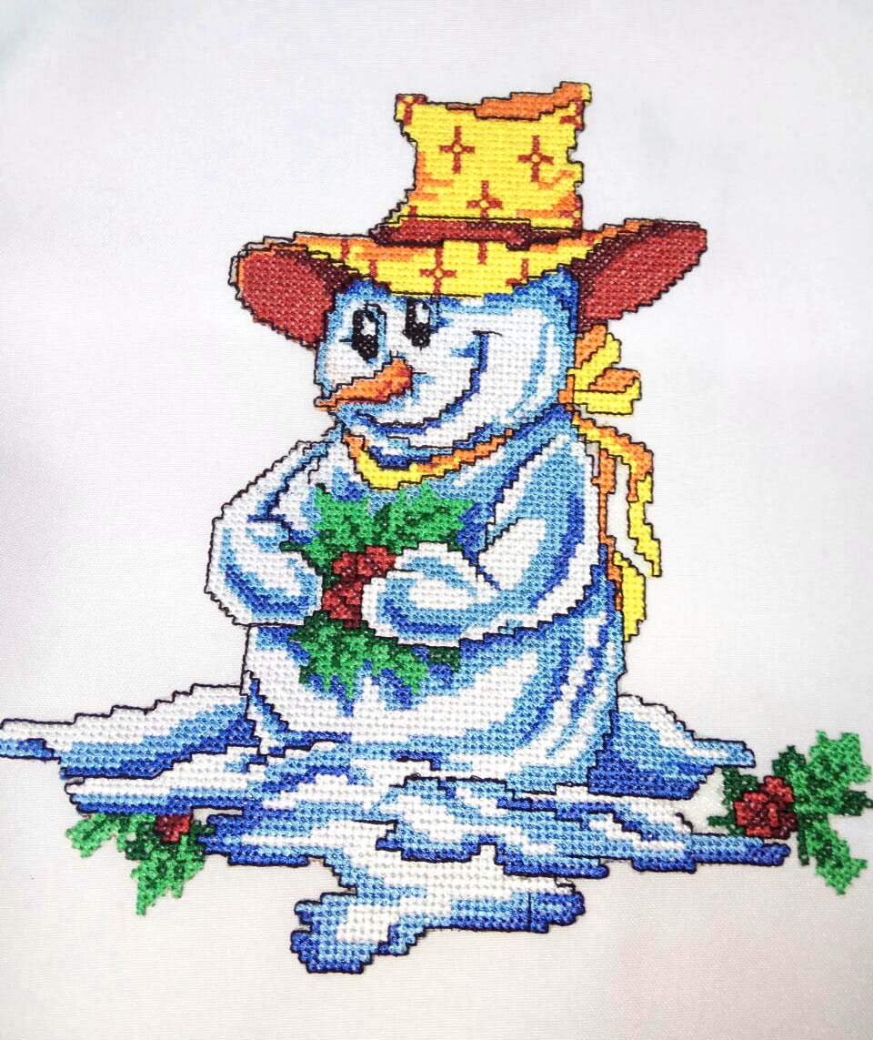 embpatches's tweet image. It seems our Snowman has plenty of reasons to smile⛄. Have a happy New Year🎄🎉🎅🎊#snowman#winterfashion #newyear #winterwonderland #winter #crossstitch #creativeembroidery #machinembroidery #digitizingembroidery #digitizing #punching #artwork #societyforembroideredwork