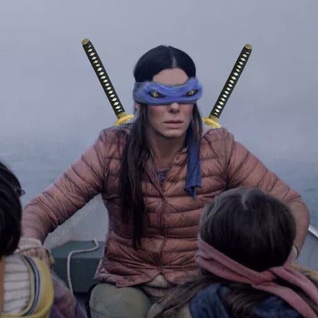 EvanHolden20's tweet photo. this movie is a meme now #BirdBox https://t.co/soVdsd4EXM