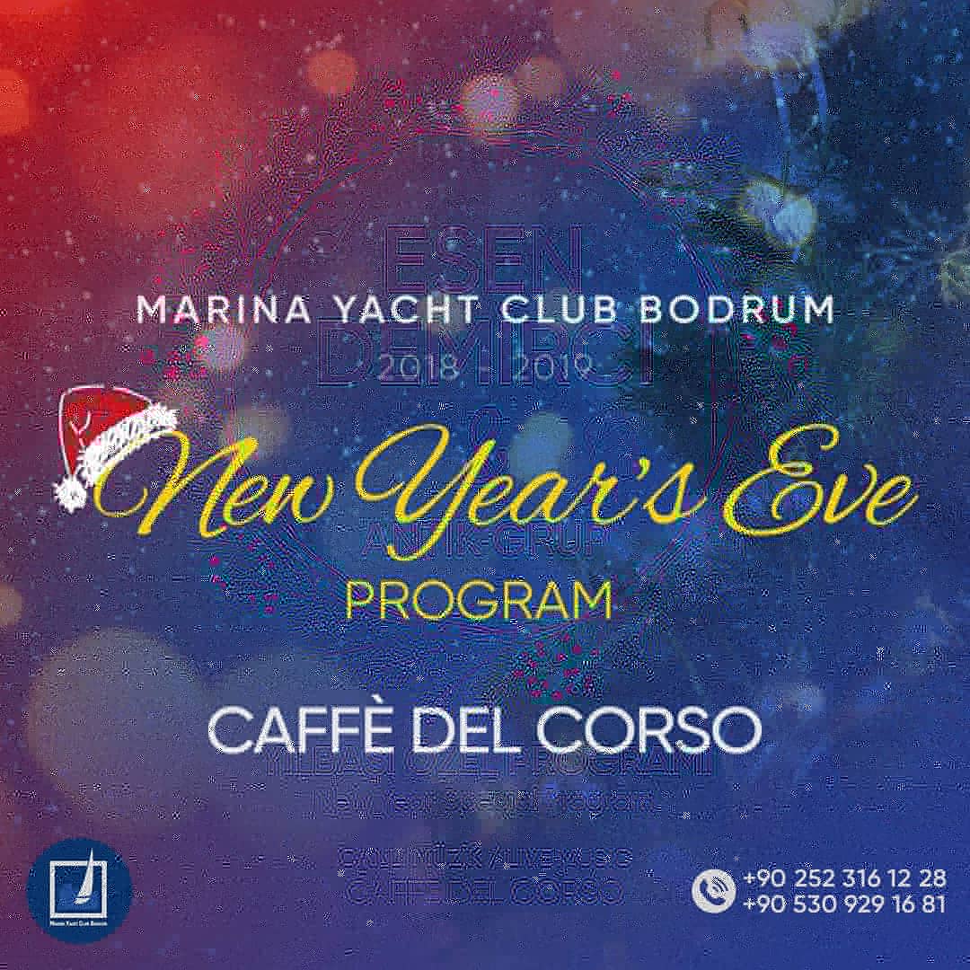 MYCBodrum's tweet photo. Yeni yılda Marina Yacht Club’a davetlisiniz! Lezzetli başlangıçlardan meze çeşitlerine, deniz mahsullerinden dünya mutfağına uzanan zengin Caffè del Corso yılbaşı menüsüne; 21:00’dan itibaren latin müziği repertuvarı ile Esin Demirci ve Antik Grup eşlik edecek. 🎄 https://t.co/sz8oRo8yTq