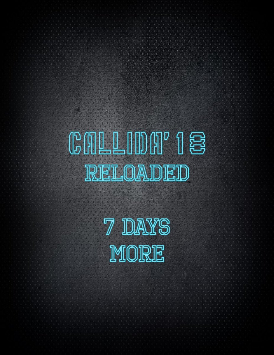 callida2k18's tweet photo. CALLIDA'18 reloaded

7 days more !!

On •• 05-01-2019, Saturday
#callida #callida18 #callida2k18 #chennai #symposium #mnmjec #technical #statelevel #callida19 #informationtechnology #cse #IT https://t.co/8pWSJNCqzA