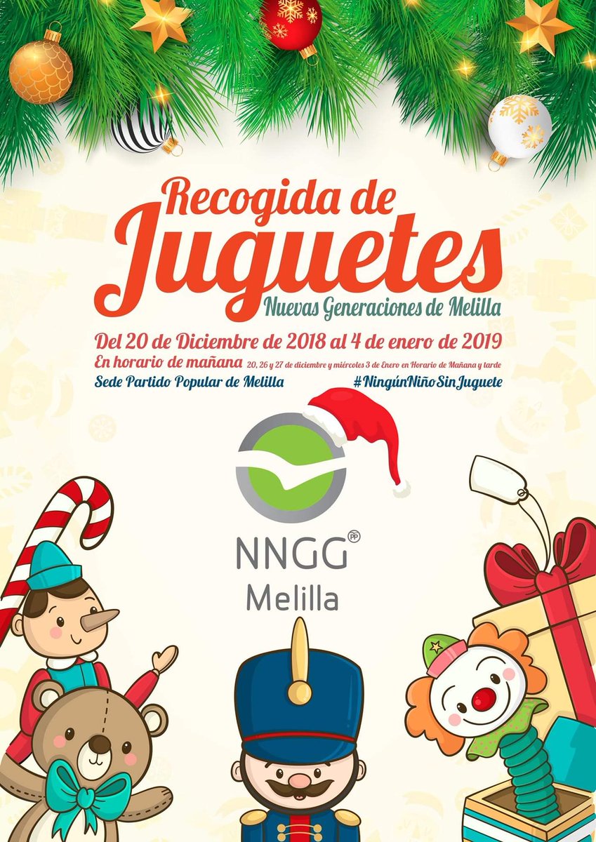 G__Av__'s tweet photo. Entre todos podemos hacer una noche mágica, para todos esos peques que tantos nos necesitan #NingúnNiñoSinJuguete Comenzamos la campaña de recogida de Juguetes!Del 20-D al 4 d Enero,así ningún niño se quedará sin regalo.Entrega tu donativo en la Sede Regional del PP!Te esperamos! https://t.co/bm2L6EUZSW