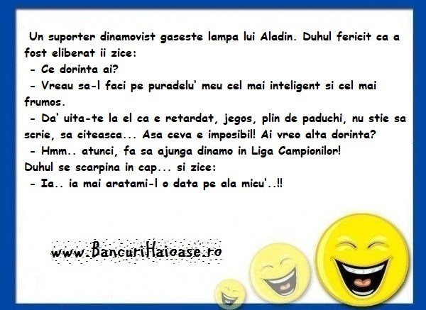 Bancuri Haioase On Twitter Banc Cu Sportivi Dinamovisti Https T Co Gyaentb7bo