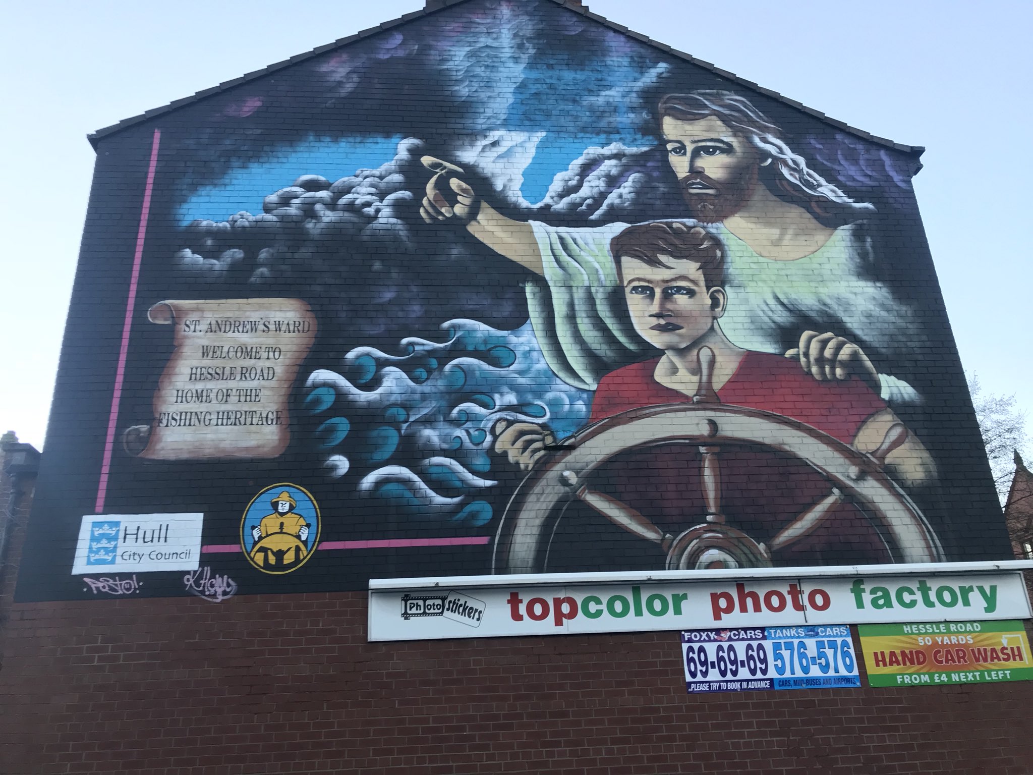 Paul Cockerton on Twitter "Hessle Road murals of Hull’s fishing history…