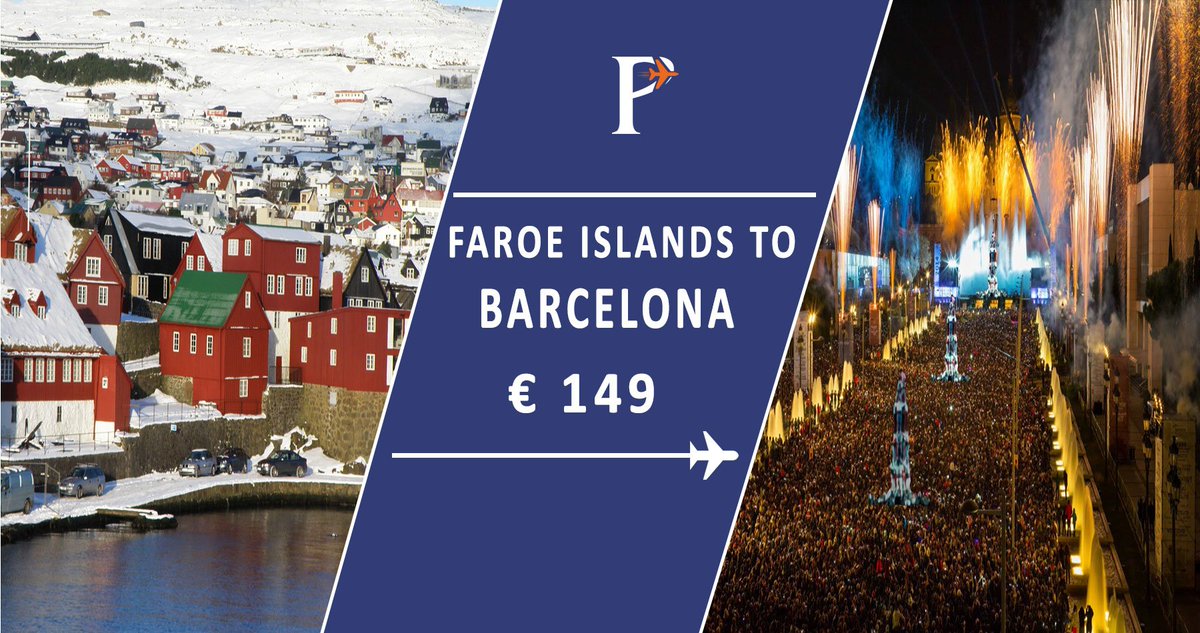 travelpuspack's tweet photo. Search and compare Cheap flight✈ deals from airlines and travel agents on #Puspack.
#Faroe_Islands (FAE) to #Barcelona, #Spain (BCN) 7h 10m duration, with 2+ stops.
#Flight_Routes:
#SWISS takes 7h 10m+ via #Copenhagen, #Zürich
#Air_France takes 7h 30m+ via Copenhagen, #Paris. https://t.co/wppi045Fdb