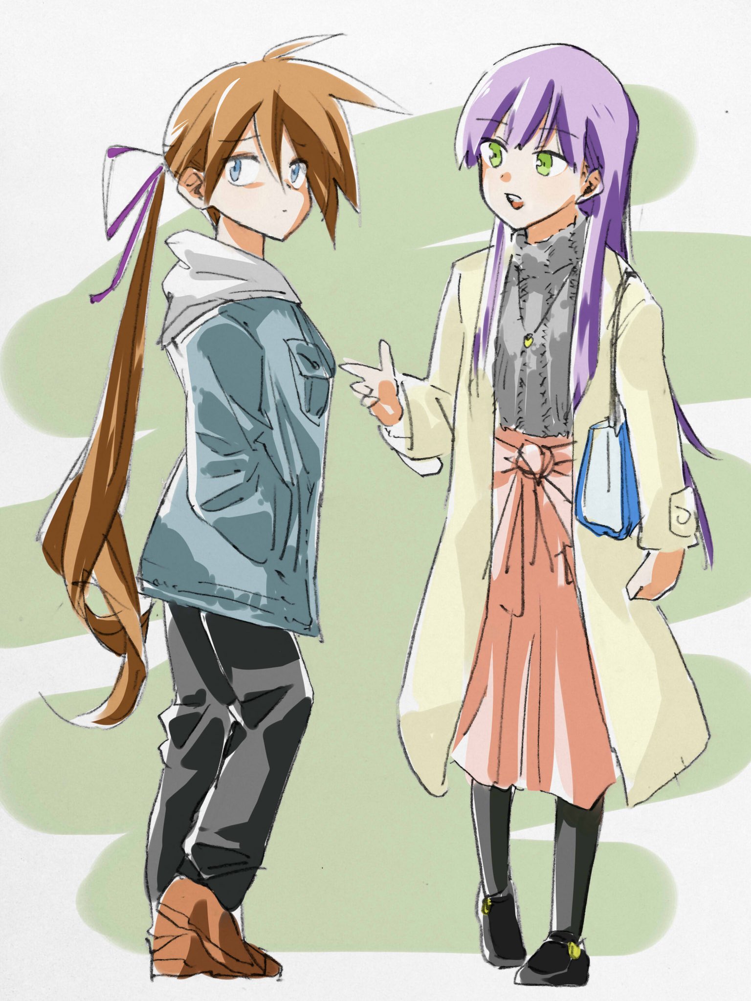 はせひろ お題箱から エクレールとフォンセ私服デート