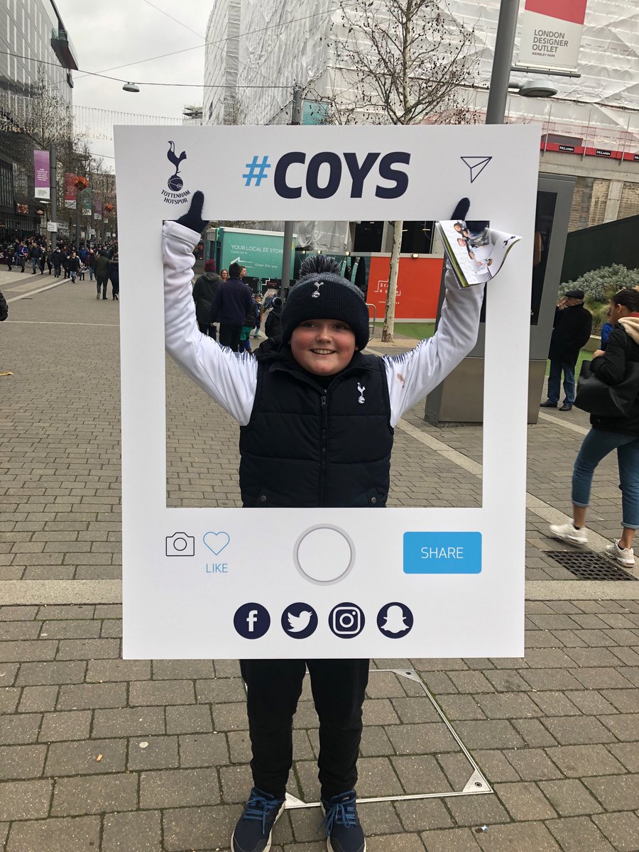Thomas at Wembley #coys