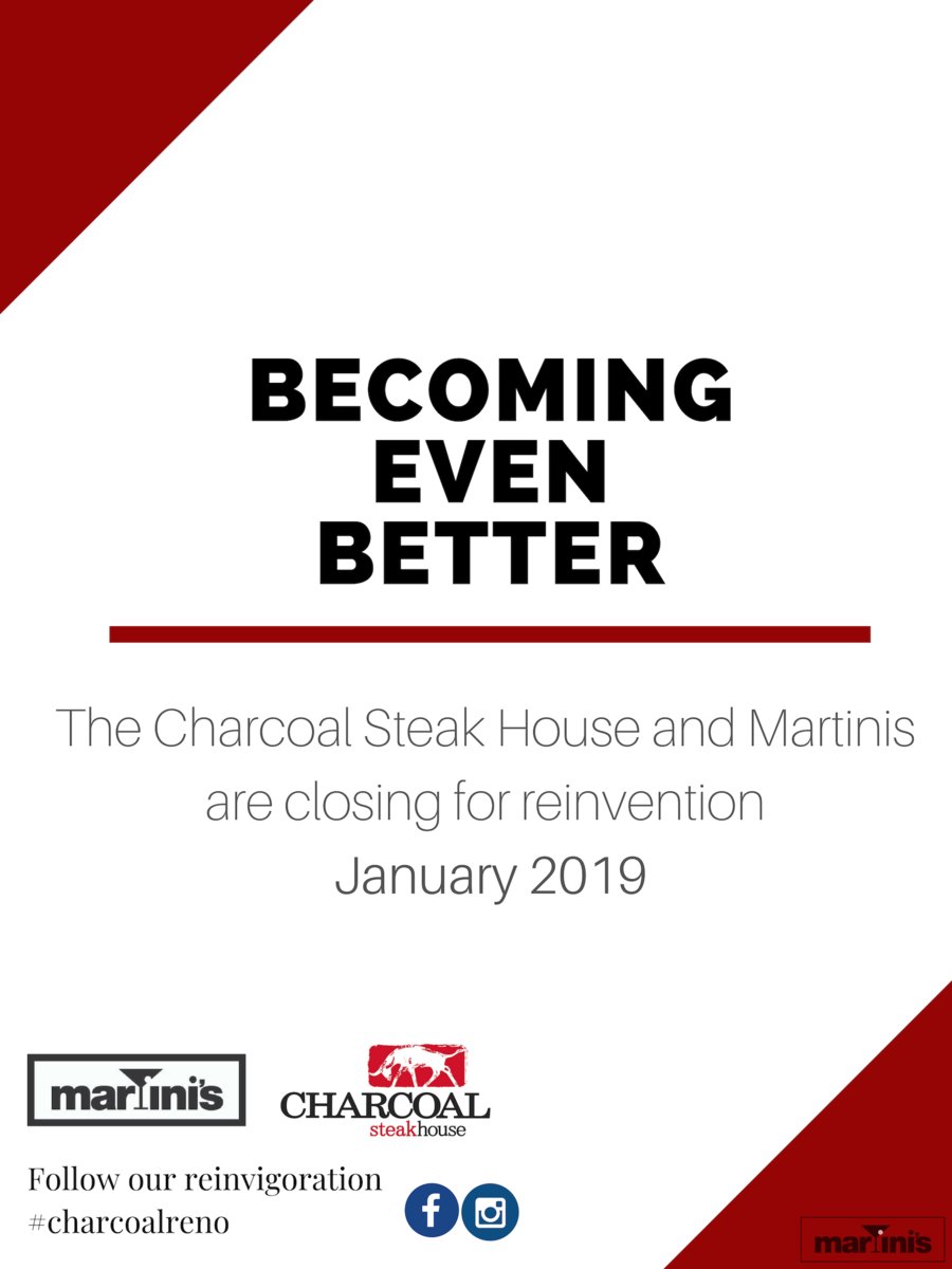 martinisrest's tweet photo. Becoming even better. Charcoal and Martini's will be closed for a beautiful... https://t.co/dhz8WXnTcg https://t.co/niIIx0KIYw