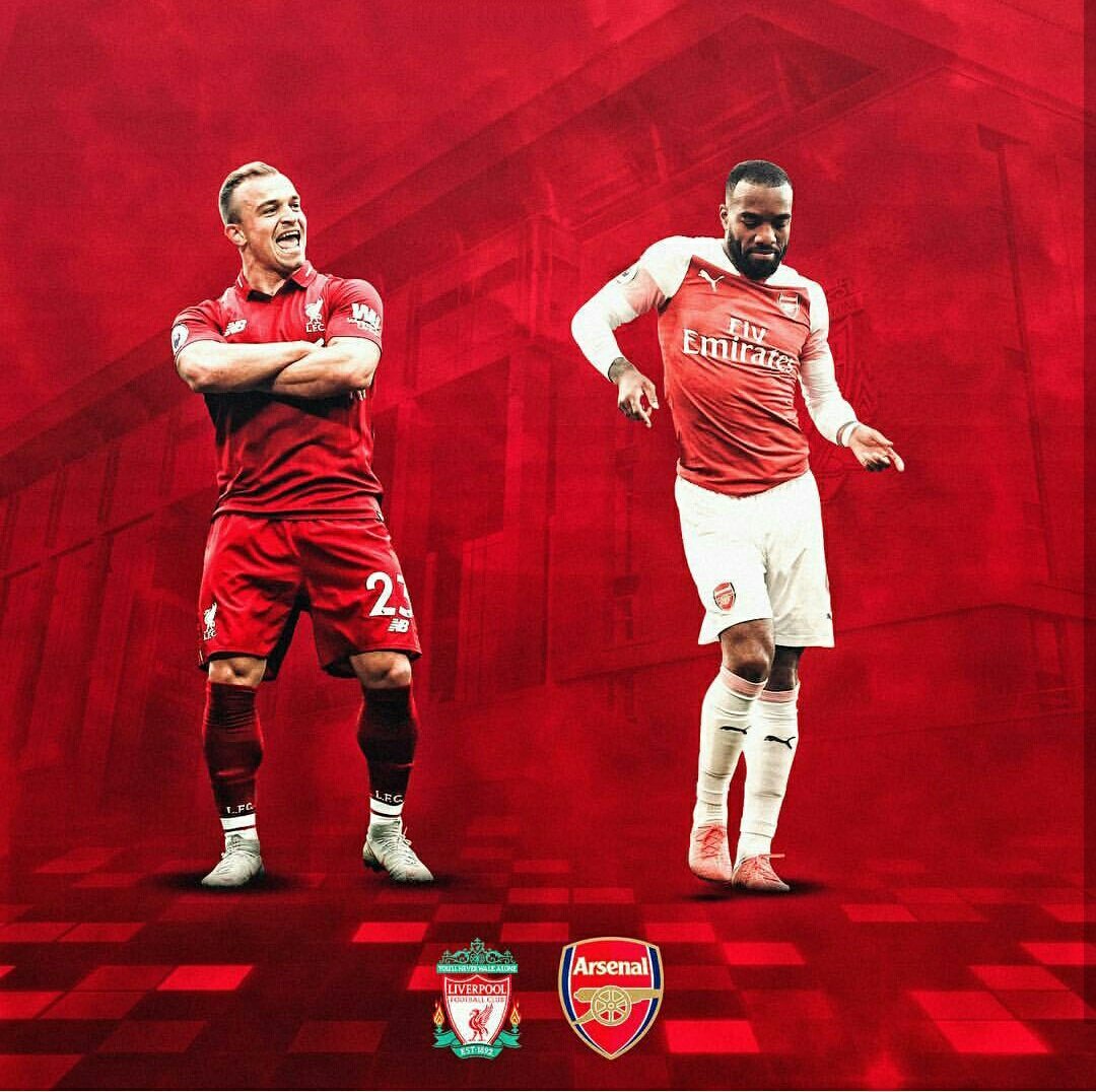 footcasm's tweet photo. Who will be dancing at Anfield Later?
It's .@Arsenal vs .@LFC 😍
#arsenal #LFC #LFCvAFC #PremierLeague https://t.co/08IsyYHjLh