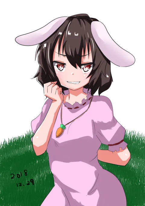 #深夜の真剣お絵描き60分一本勝負 因幡てゐ 