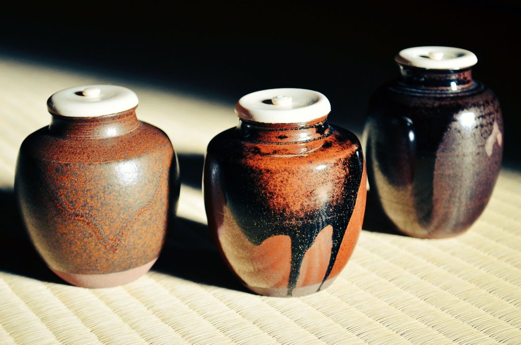 こちらは、天下三肩衝茶入の写しですヽ(￣∇￣)人(￣∇￣)人(￣∇￣)ﾉ