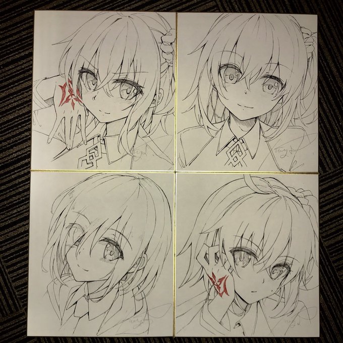 色紙とりあえず4枚ご用意できましたー!明日お待ちしてますね 