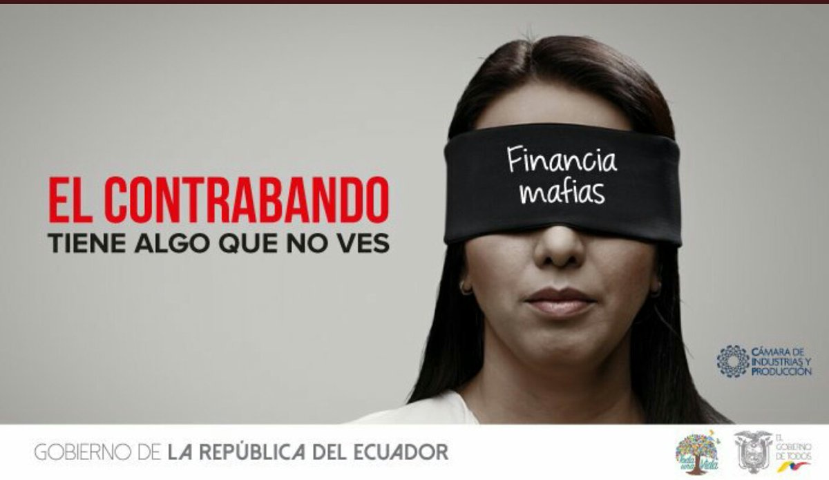 aevdecuador's tweet photo. Detrás del #ContrabandoEc hay grandes mafias q le hacen daño al país. S pierden empleos y generan #corrupcion.  Cuando t presenten #catalogo en moneda de otro pais ej pesos colombianos, seguro s contrabando. Rompe la cadena, no compres #lenceria, cosméticos y otros prod ilegales https://t.co/SpgO9c8IPt